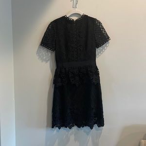 Ted Baker London; Black lace dress; Size 1